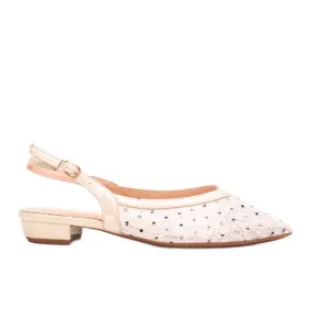 BM Marlioz beige lace ballerinas