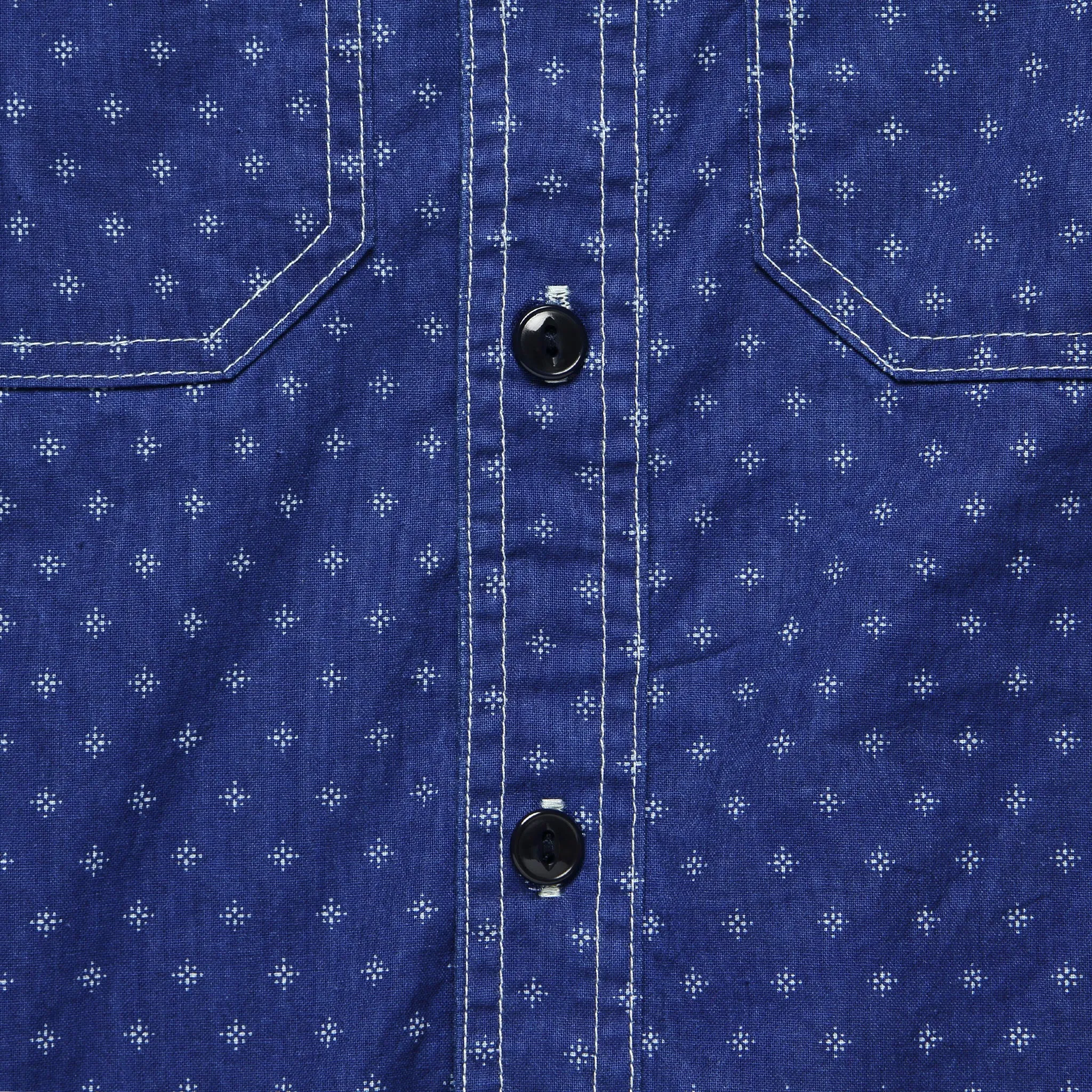 BM Workshirt - Indigo Floral