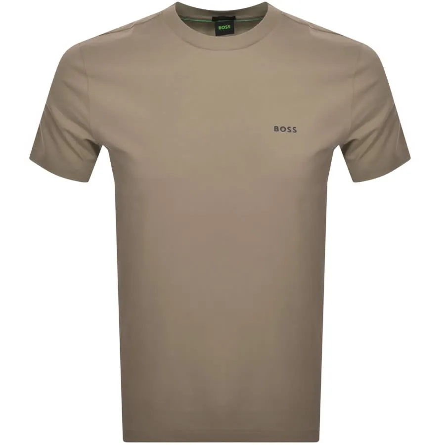 BOSS Tee T Shirt Khaki