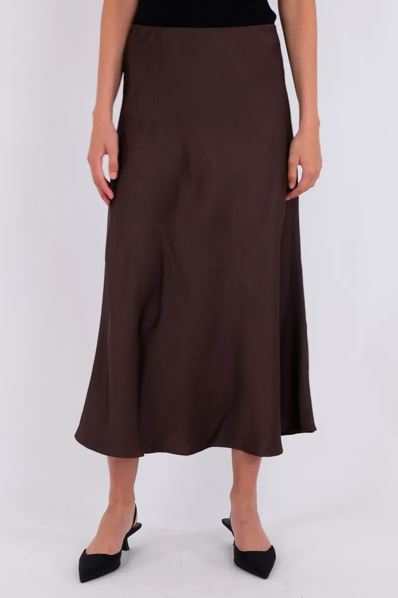 Bovary Skirt | Dark Brown | Nederdel fra Neo Noir