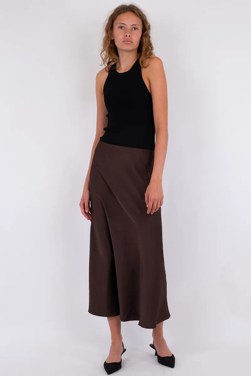 Bovary Skirt | Dark Brown | Nederdel fra Neo Noir