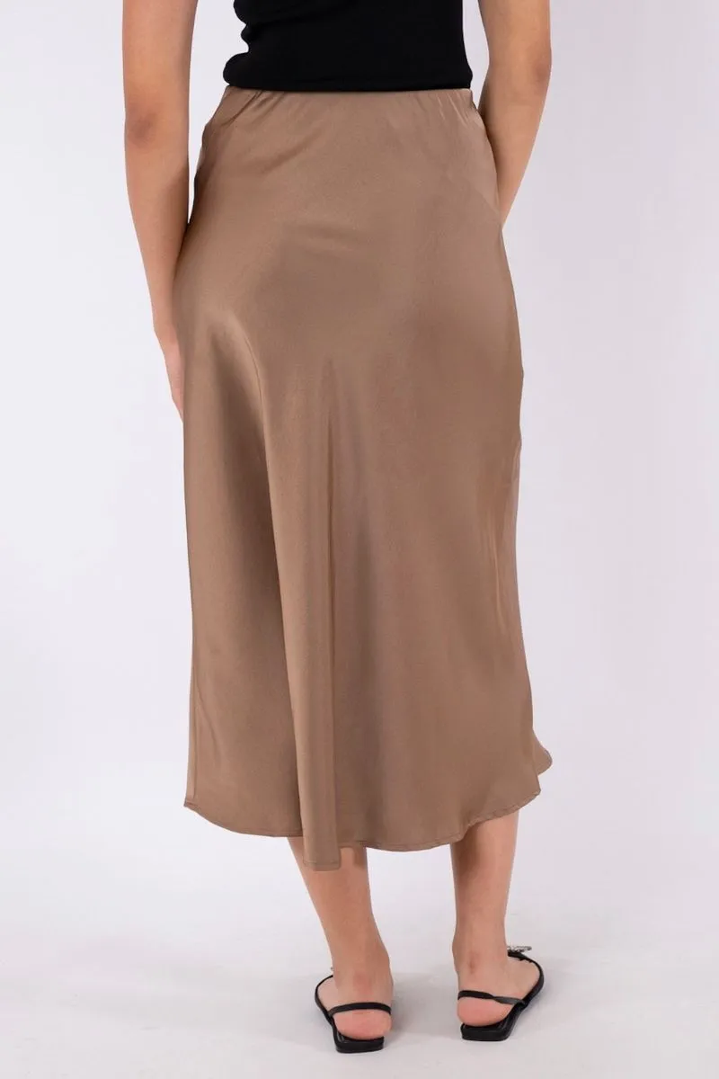 Bovary Skirt | Dark Taupe | Nederdel fra Neo Noir