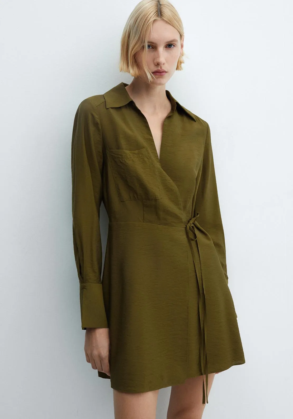 Bow wrap dress