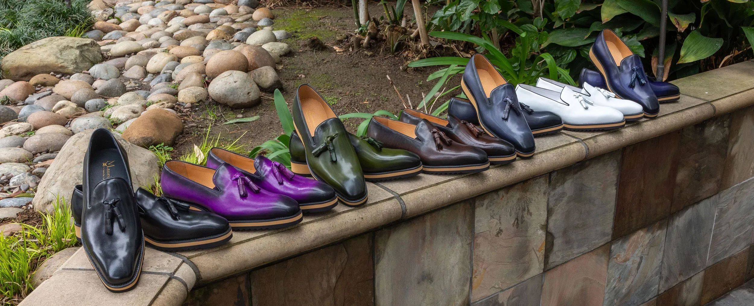 Calfskin Slip-On Tasseled Loafer Chestnut