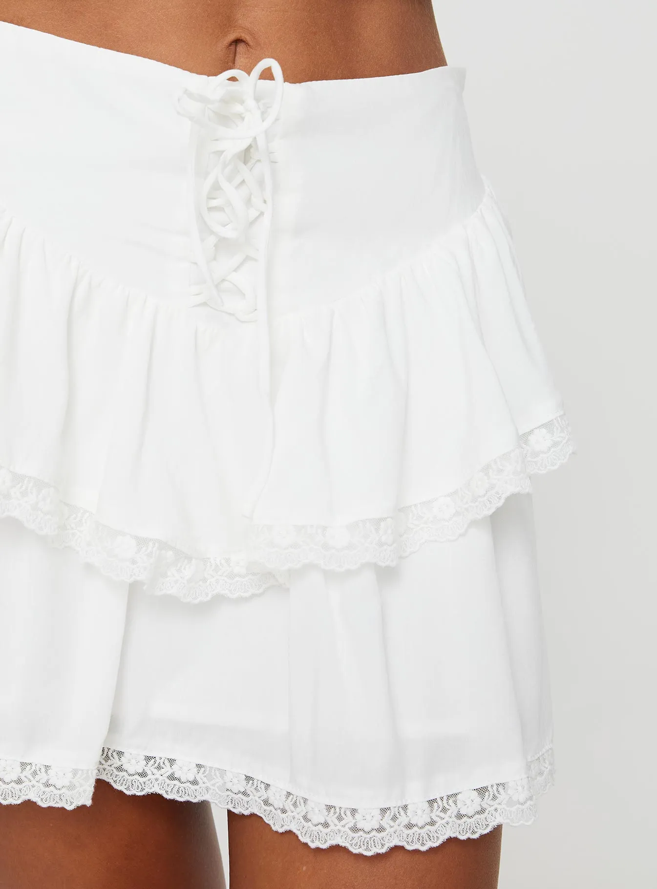 Capshaw Mini Skirt White