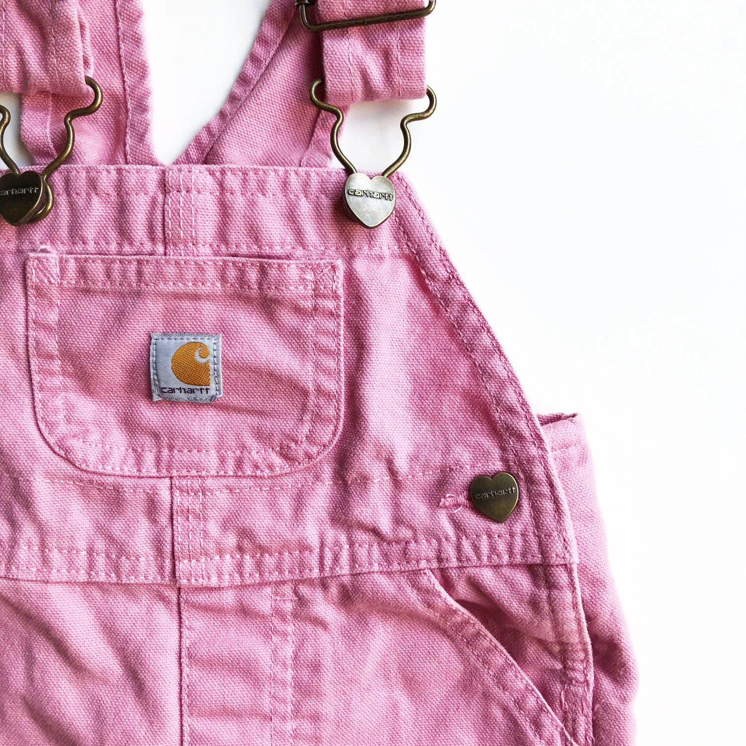 Carhartt Vintage Pink Overalls size 3 months