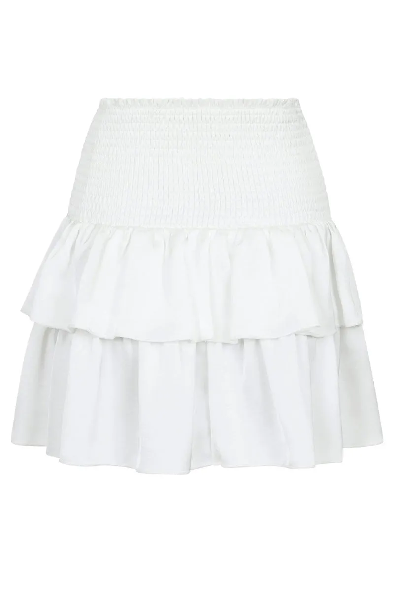 Carin Heavy Sateen Skirt 161994 | White | Nederdel fra Neo Noir