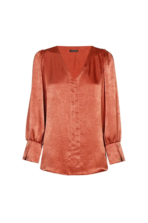 Caroline Biss AMBER LOOSE SHINY TOP