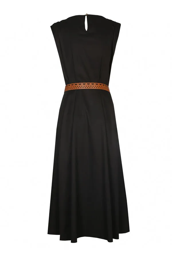 Caroline Biss BELTED COMFORTABLE FLOWING DRESS