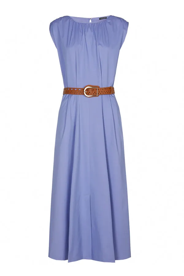 Caroline Biss BELTED COMFORTABLE FLOWING DRESS