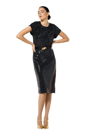 Caroline Biss BLACK ELEGANT DRESS