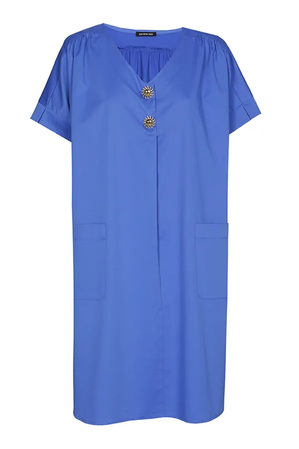 Caroline Biss BLUE STRAIGHT-FIT DRESS