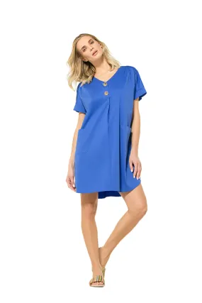 Caroline Biss BLUE STRAIGHT-FIT DRESS