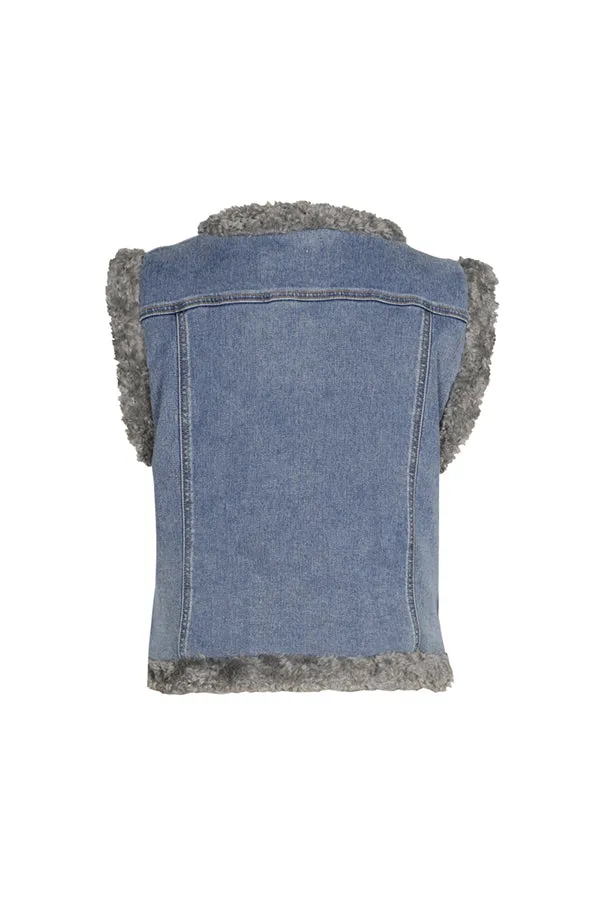 Caroline Biss COSY DENIM BODY WARMER