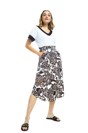 Caroline Biss COTTON PRINTED SKIRT