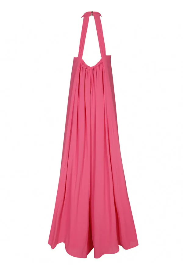 Caroline Biss CRISS CROSS BACK PINK LOOSE JUMPSUIT