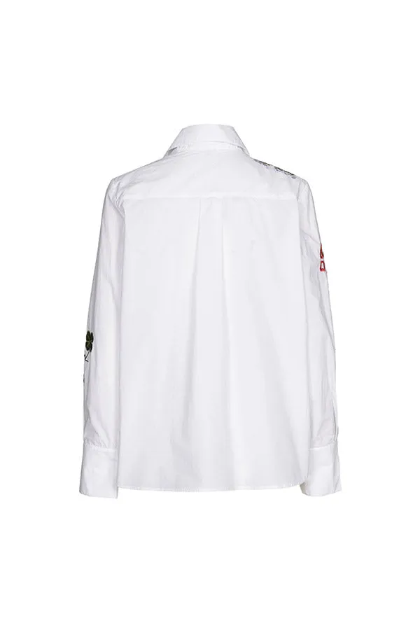 Caroline Biss EMBROIDERED COTTON SHIRT