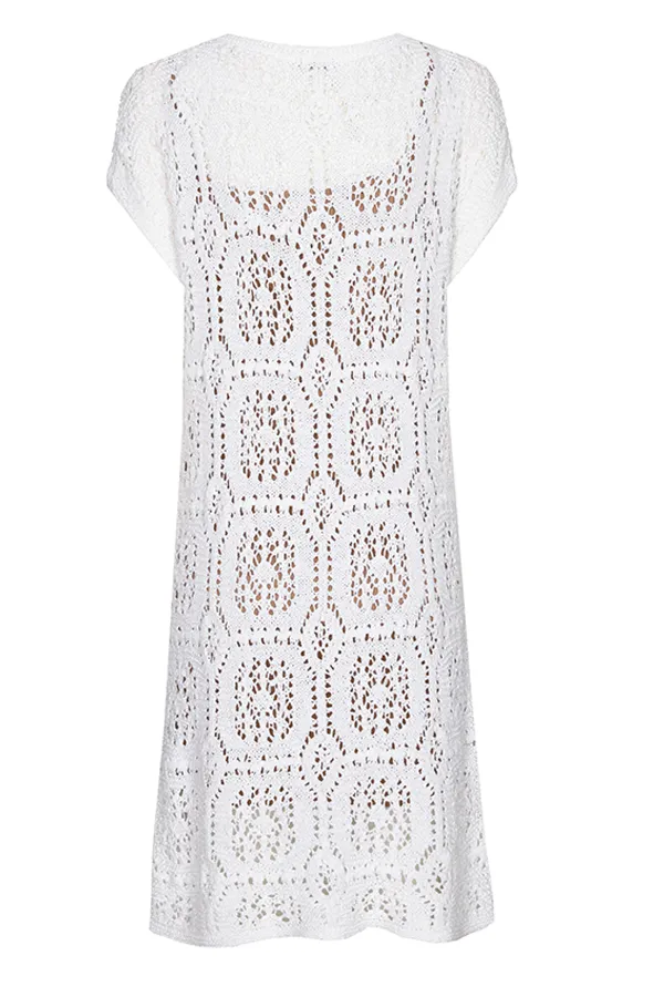 Caroline Biss FRESH CROCHET SHORT DRESS