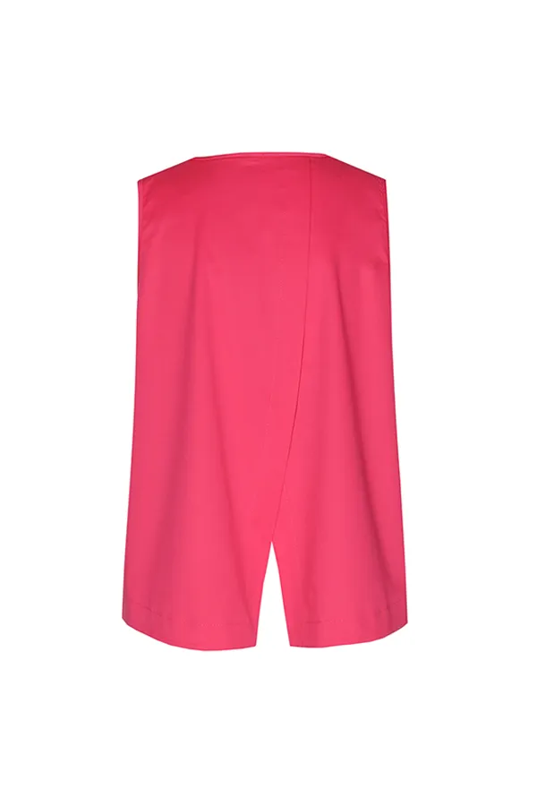 Caroline Biss FUSCHIA BACK EFFECT TOP