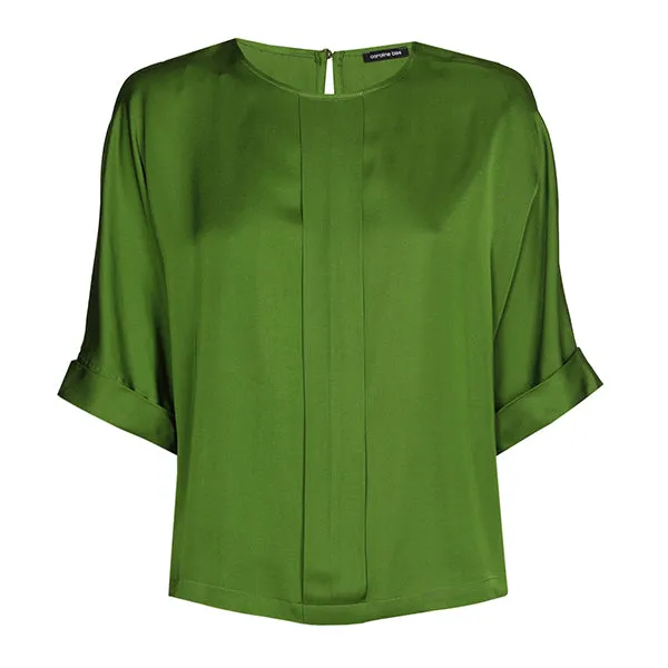 Caroline Biss GREEN SHORT STRAIGHT TOP