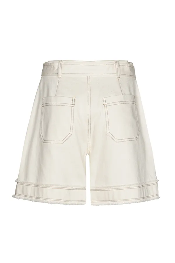 Caroline Biss HIGH WAIST COTTON SHORTS