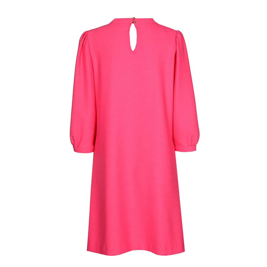 Caroline Biss HOT PINK STRAIGHT-FIT DRESS