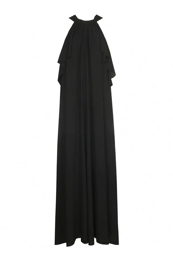 Caroline Biss LOOSE PLEATED MAXI GALA DRESS