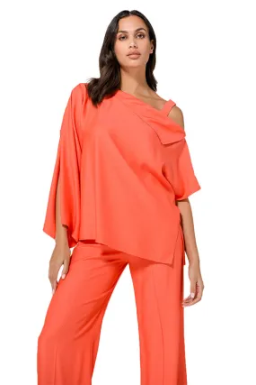 Caroline Biss MANGO ASYMMETRICAL DRESSY TOP