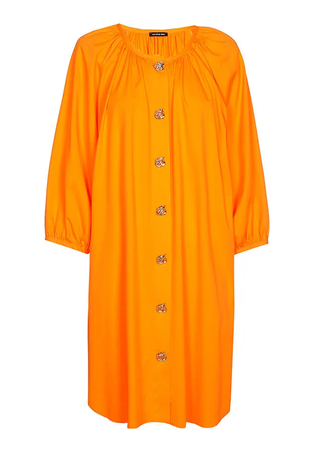 Caroline Biss ORANGE LOOSE STRETCH DRESS