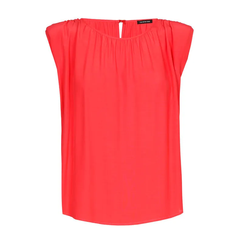 Caroline Biss PADDED SHOULDER LOOSE TOP