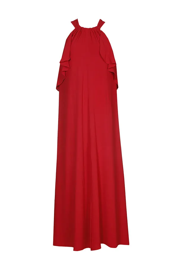 Caroline Biss RED EVENING MAXI DRESS