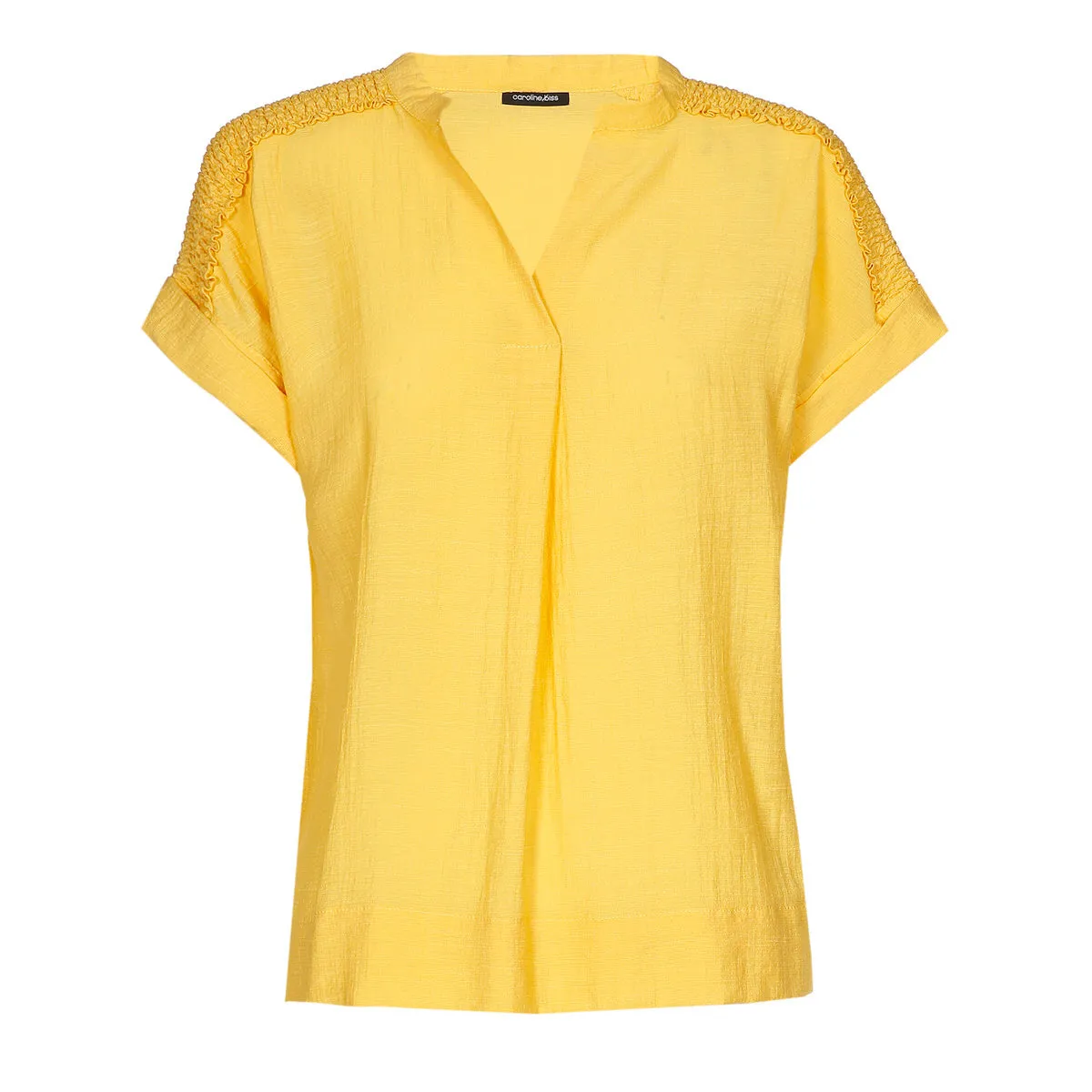 Caroline Biss SMOCK SHOULDER BLOUSE