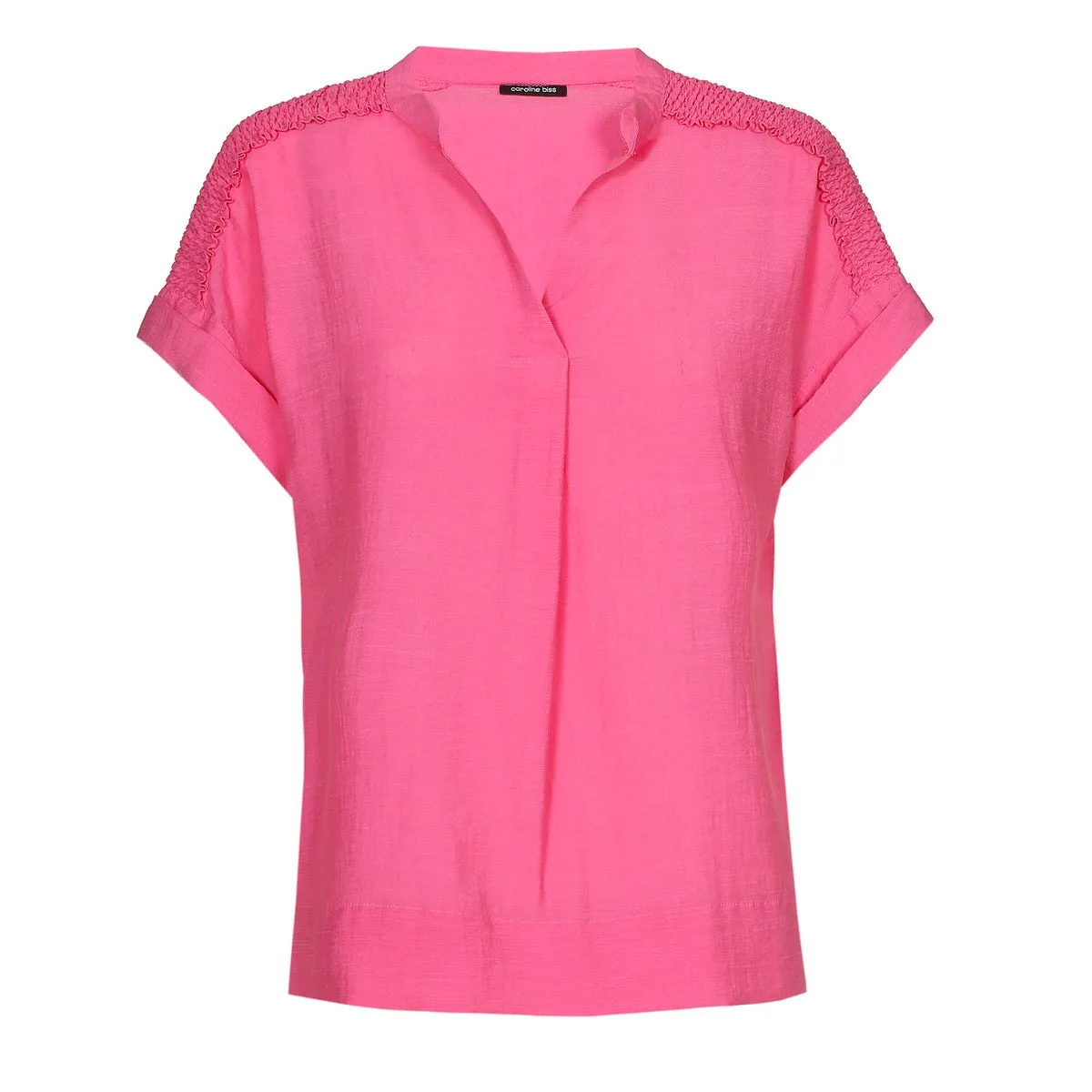 Caroline Biss SMOCK SHOULDER BLOUSE