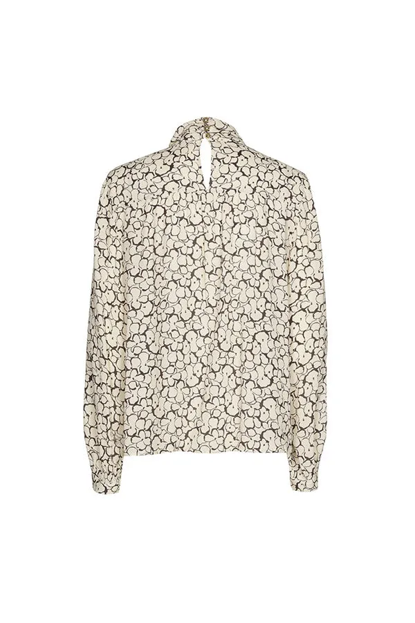 Caroline Biss STRAIGHT-FITTING FLORAL PRINT BLOUSE