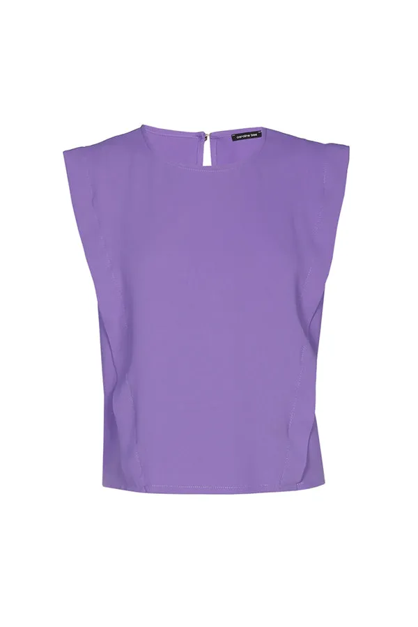 Caroline Biss STRAIGHT SHOULDER EFFECT TOP