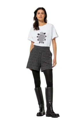 Caroline Biss STUDDED HEART COTTON T-SHIRT