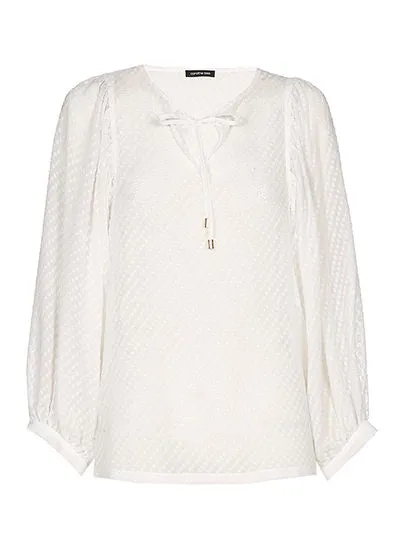 Caroline Biss TRANSPARENT LOOSE FITTED BLOUSE