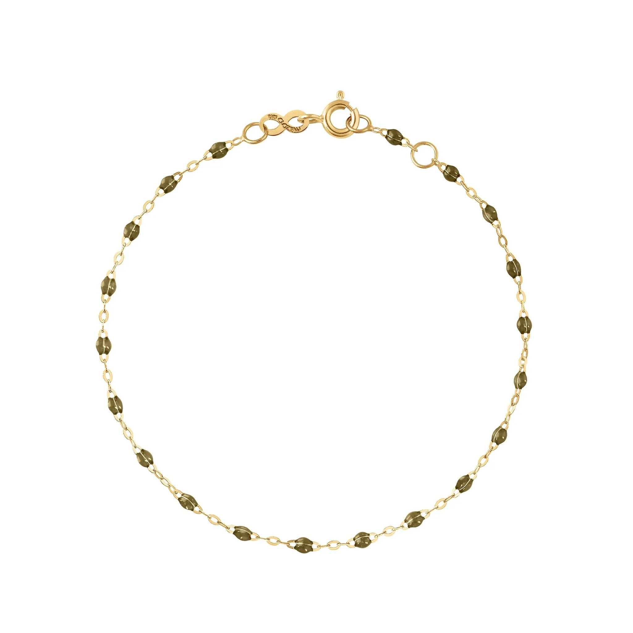 Classic Gigi Khaki bracelet, Yellow Gold, 6.7