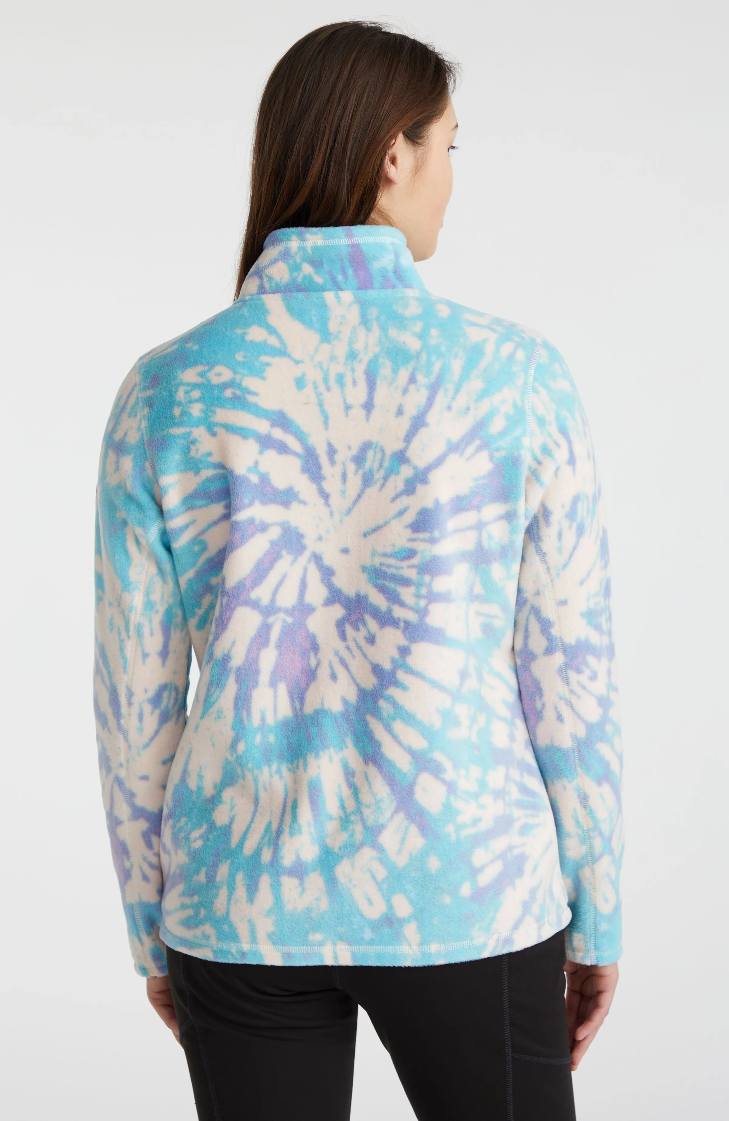 Clime Printed Full-Zip Fleece | Pink Tie Dye