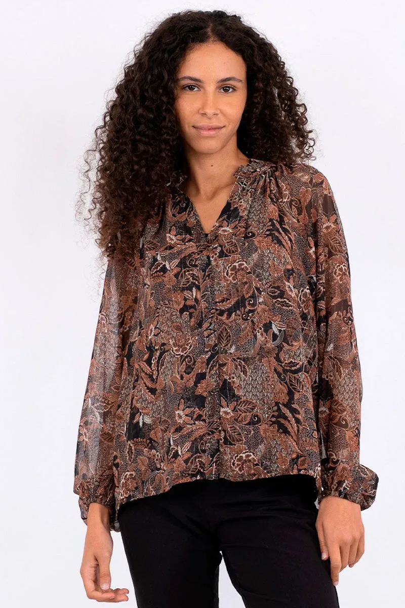 Cobie Forest Field Blouse | Bluse fra Neo Noir