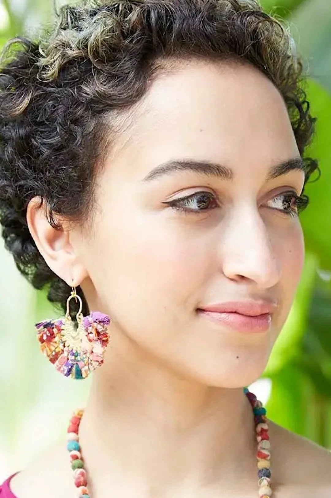 Colorful Fringe Earrings