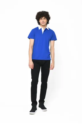 CONTRAST COLLAR POLO