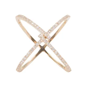 Criss Cross Wrap Diamond Ring