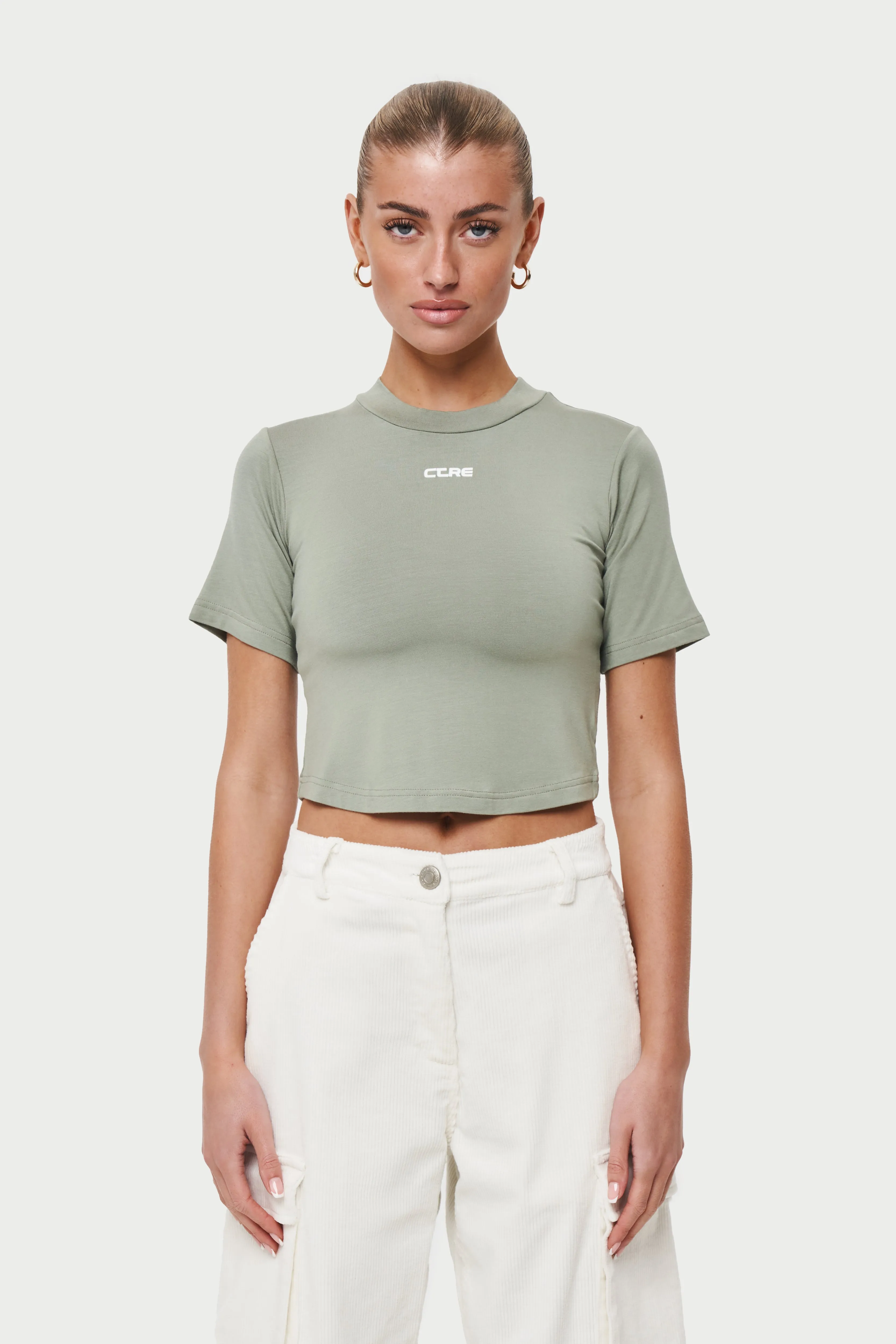 CTRE BABY TEE - LIGHT KHAKI