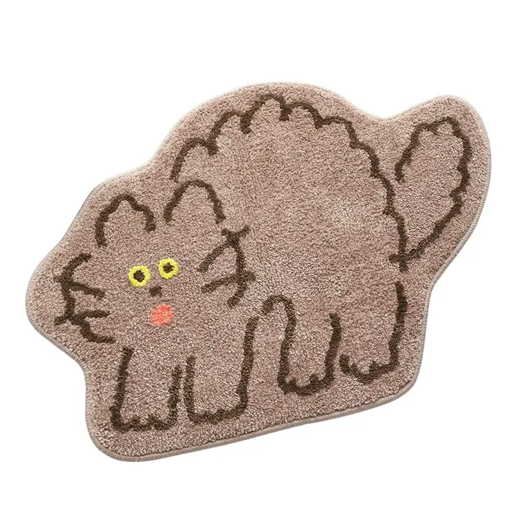 Cute Animal Dogs Cats Characters Floor Mats Rugs Bathroom Home Decor Bedroom Door Foot Pads Anti-slip Gifts