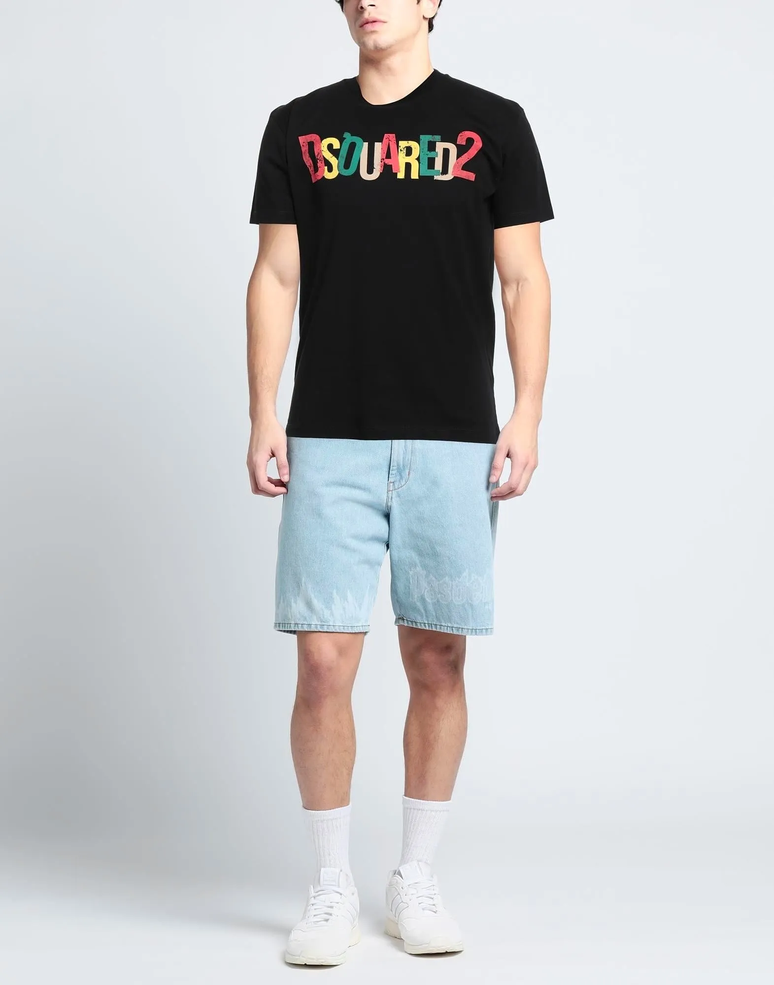 D SQUARED2  |Crew Neck Unisex Street Style Plain Cotton Short Sleeves