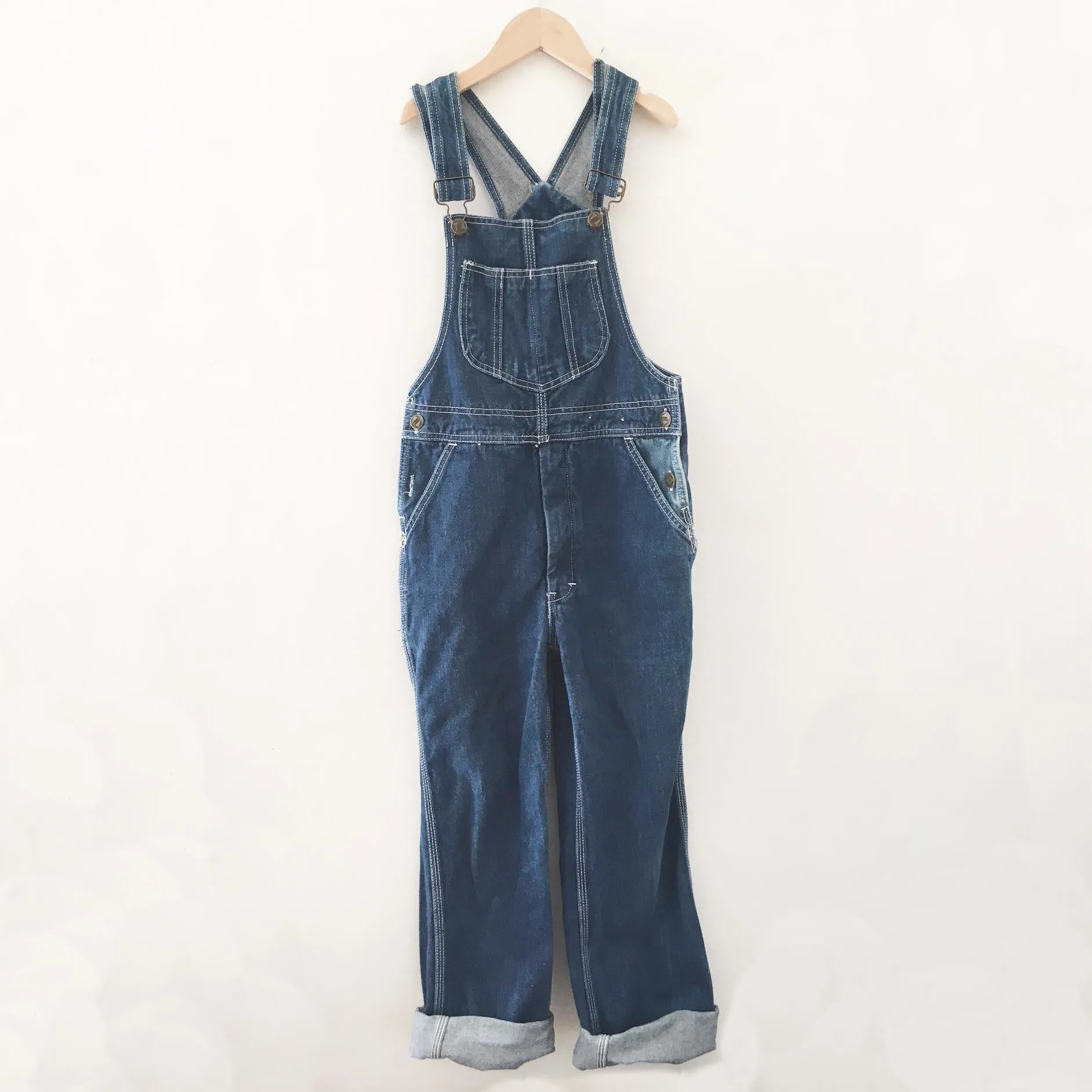 Denim Indigo overalls size 10-12