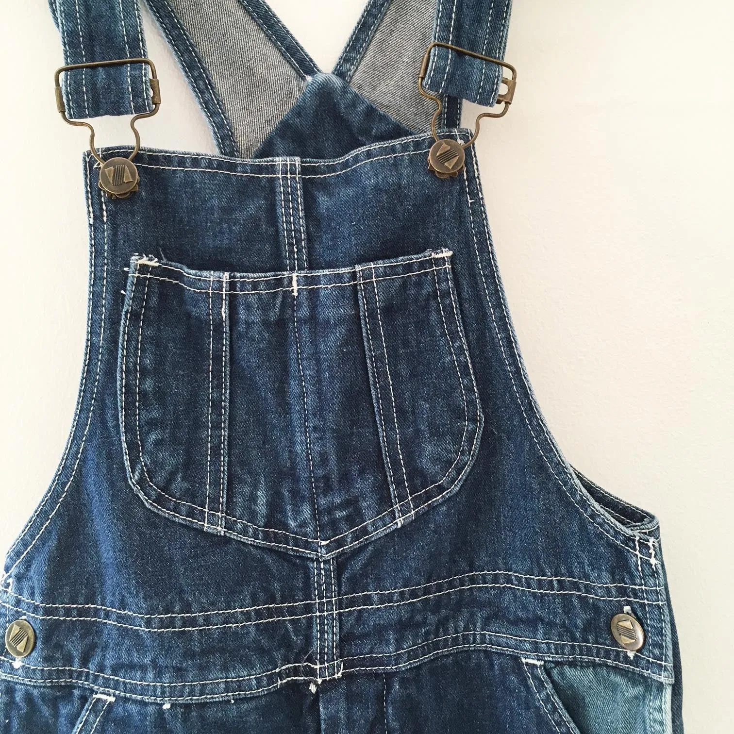 Denim Indigo overalls size 10-12