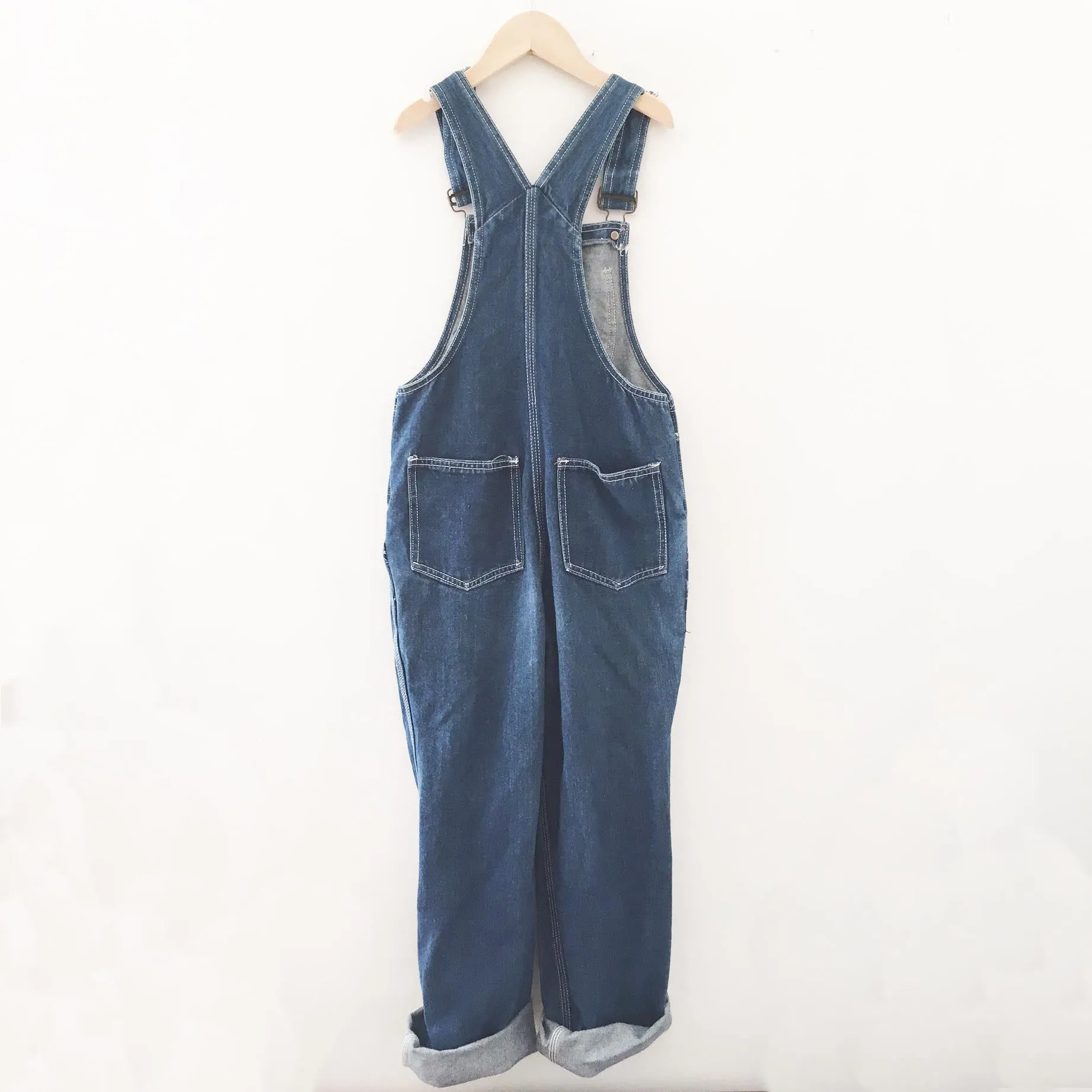 Denim Indigo overalls size 10-12