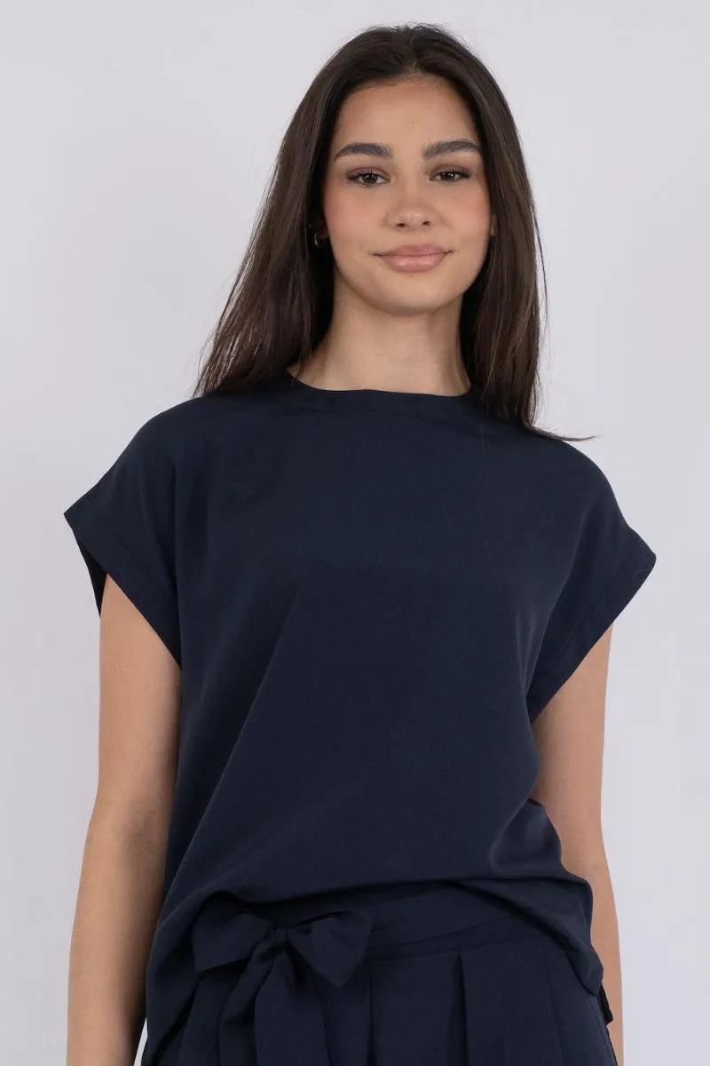 Diandra Top | Navy | Top fra Neo Noir